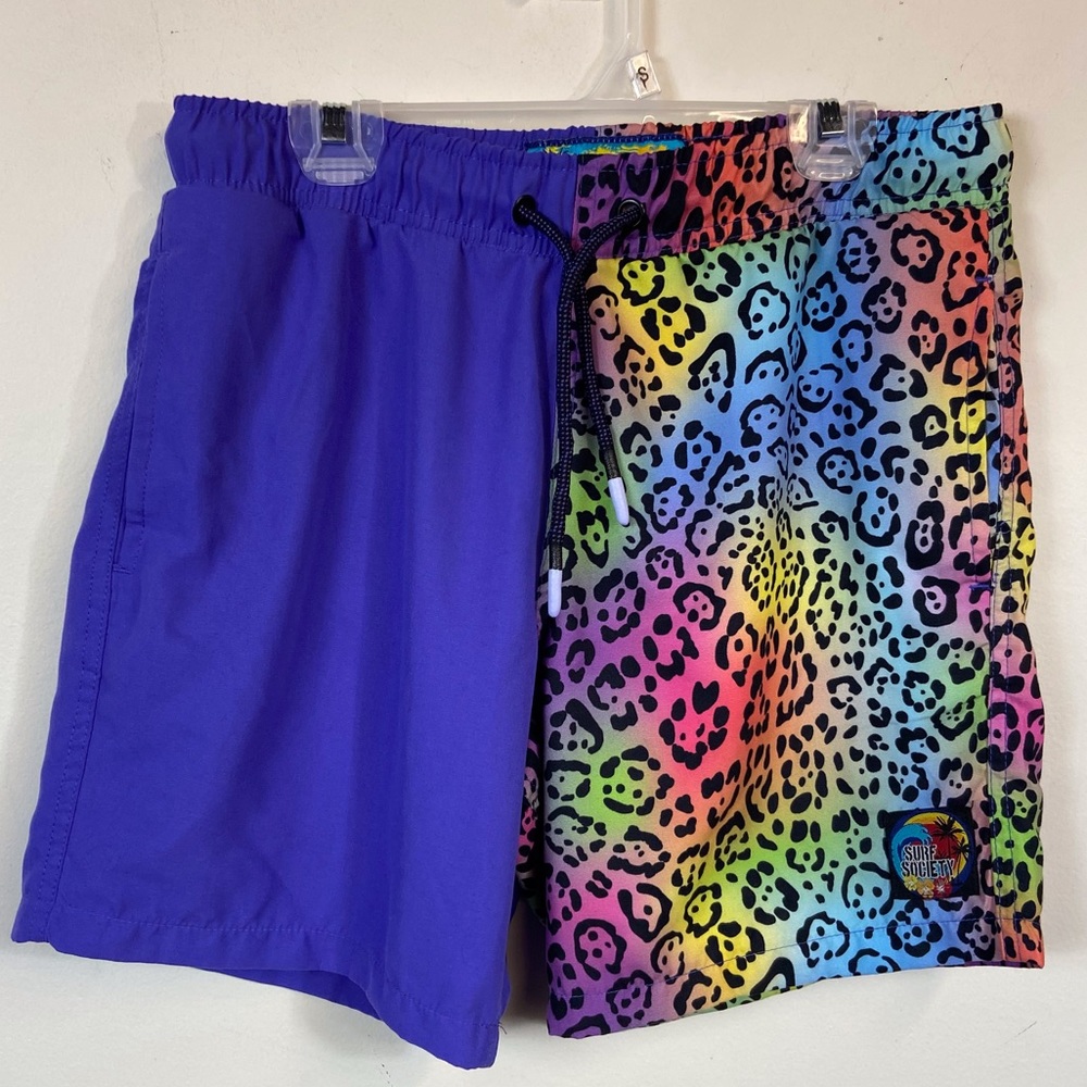 Colorful Cheetah Swimming Shorts